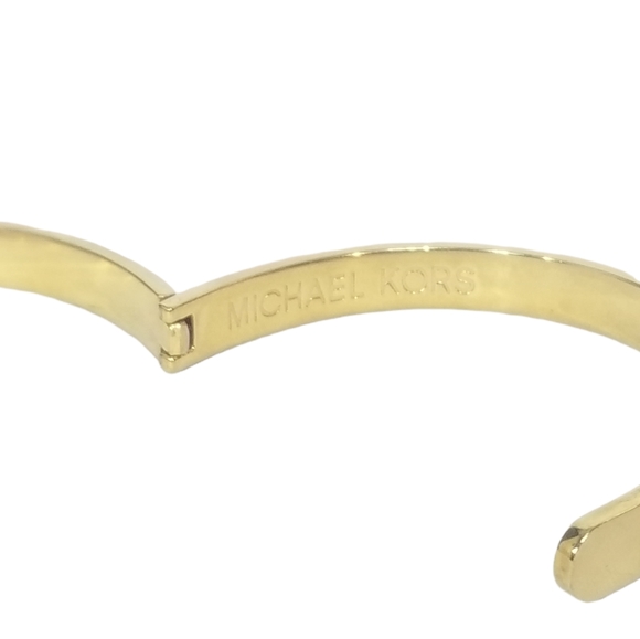 Michael Kors Astor Studded Gold Buckle Bracelet Bangle with Original Box - Picture 3 of 7
